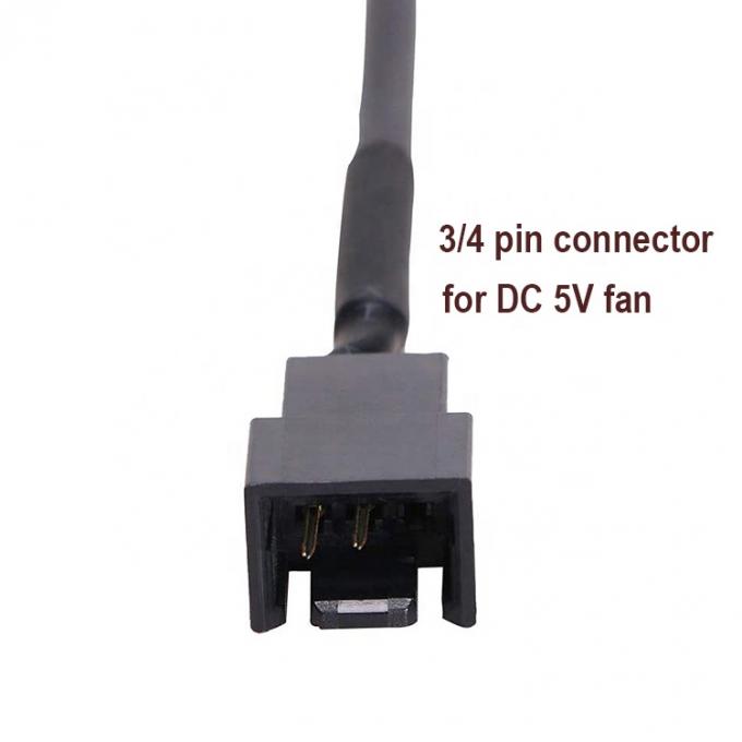 USB σε 3 Pin 4 Pin Molex Γυναίκα PWM 5V Κουτί Ηλεκτρονικός ψυκτικός ψύκτης ανεμιστήρας τροφοδοσίας ηλεκτρικής ενέργειας προσαρμογέα καλώδιο σύνδεσης 1