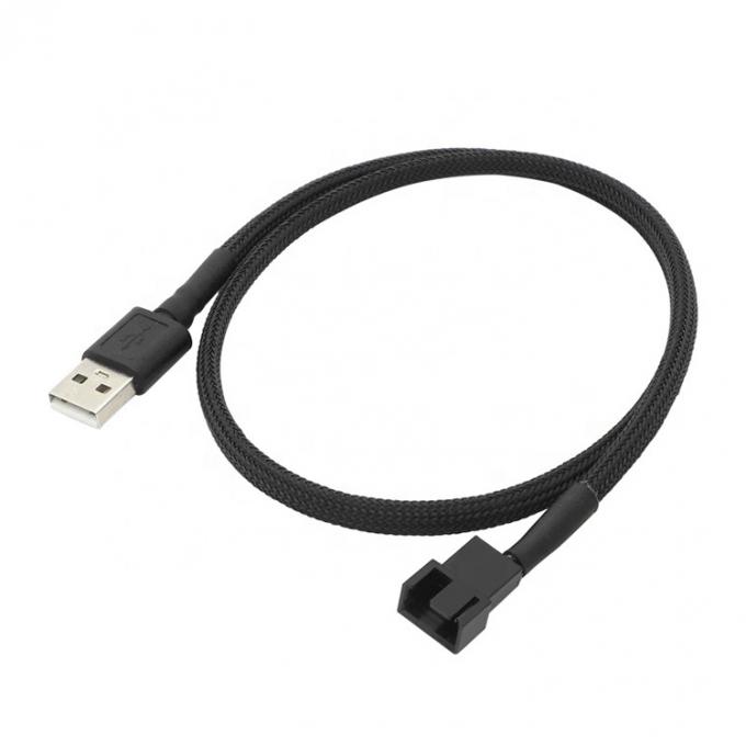 USB σε 3 Pin 4 Pin Molex Γυναίκα PWM 5V Κουτί Ηλεκτρονικός ψυκτικός ψύκτης ανεμιστήρας τροφοδοσίας ηλεκτρικής ενέργειας προσαρμογέα καλώδιο σύνδεσης 5
