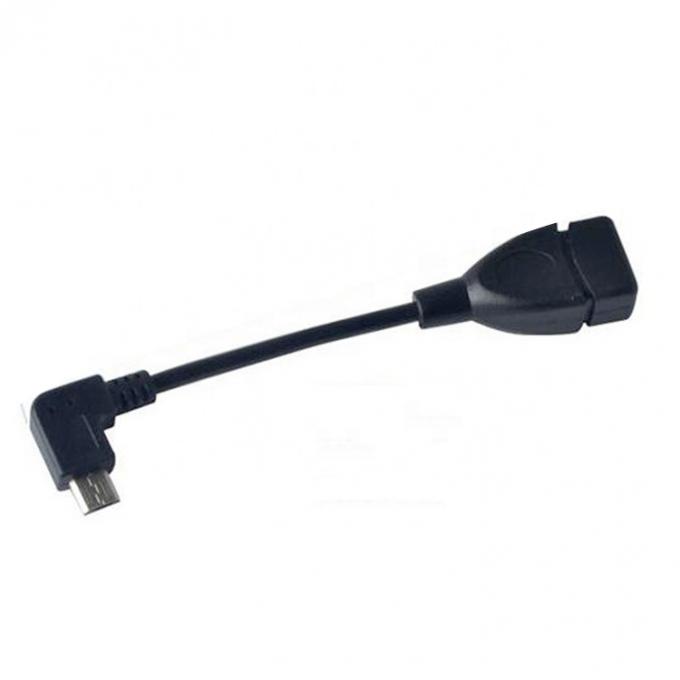 90 μοίρες γωνία Micro B σε USB τύπου A θηλυκό καλώδιο προσαρμογέα OTG 4