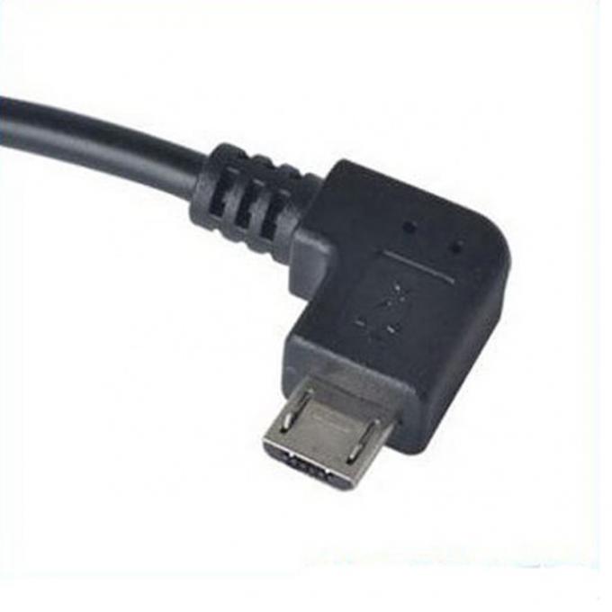 90 μοίρες γωνία Micro B σε USB τύπου A θηλυκό καλώδιο προσαρμογέα OTG 3