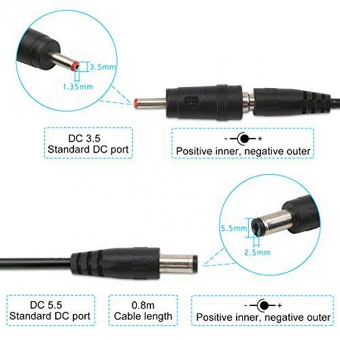 LED Display Πολυσυμβατό Voltage Set Up Booster 5V έως 9V 12V USB σε καλώδιο DC φορτιστή 6