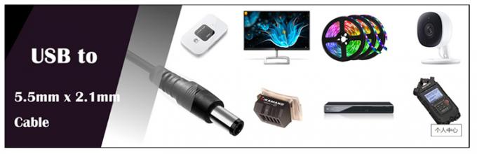 Πολλαπλή λειτουργία 5V USB σε 12V 9V DC 5.5x2.1mm Boost Set Up Power Converter USB καλώδιο για φανάρι ομιλητή Wifi Router 2