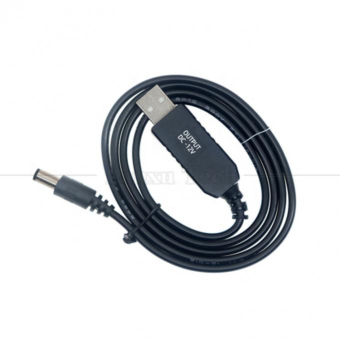Πολλαπλή λειτουργία 5V USB σε 12V 9V DC 5.5x2.1mm Boost Set Up Power Converter USB καλώδιο για φανάρι ομιλητή Wifi Router 6