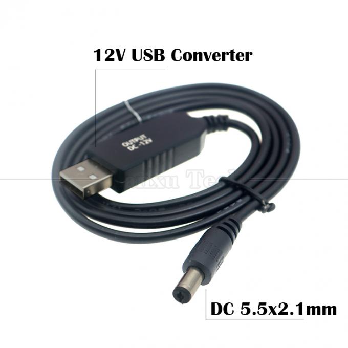 Ζεστή πώληση 5V USB σε 9V 12V DC μετατροπέας εξόδου Booster Wifi Modem Router Power Cable 5