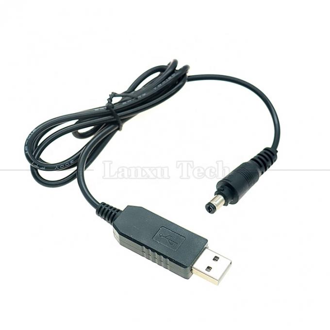 Υψηλής ποιότητας 5V USB σε 12V έξοδος DC 5.5x2.1mm Lock Connector Booster Set Up Power USB καλώδιο για Led Strip String φώτα λαμπτήρα 3