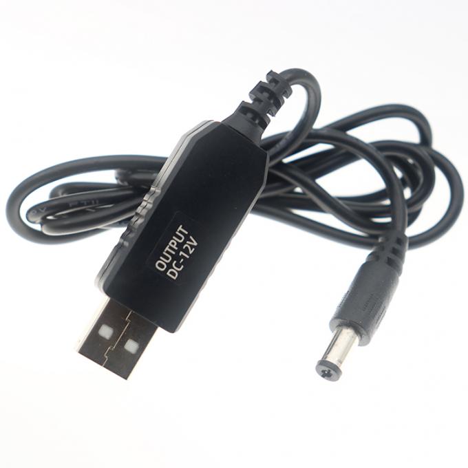 Υψηλής συμβατότητας 1m Step Up Booster Charger Δύναμη 5.5x2.1 mm DC 5V έως 12V USB καλώδιο για Wifi Router 4