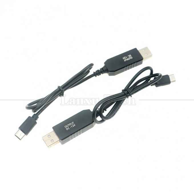 USB 5V σε USB τύπου C 12V Output Booster Converter Καλώδιο φορτιστή ισχύος για Led Light Mats 6