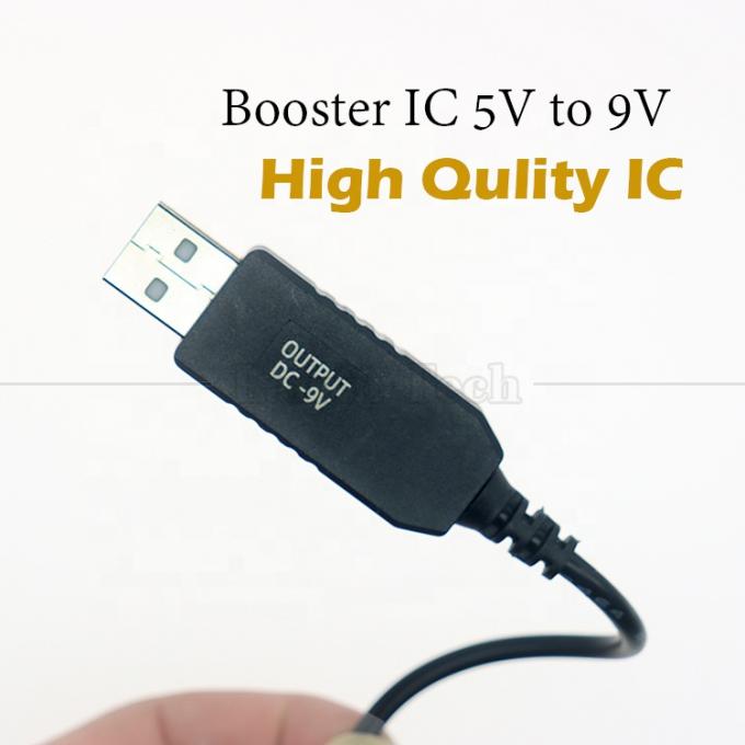 Υψηλής ποιότητας Booster 5V USB σε 9V DC 5.5x2.1mm Step Up Converter Power Charger Cable για Wifi Router Modem 2