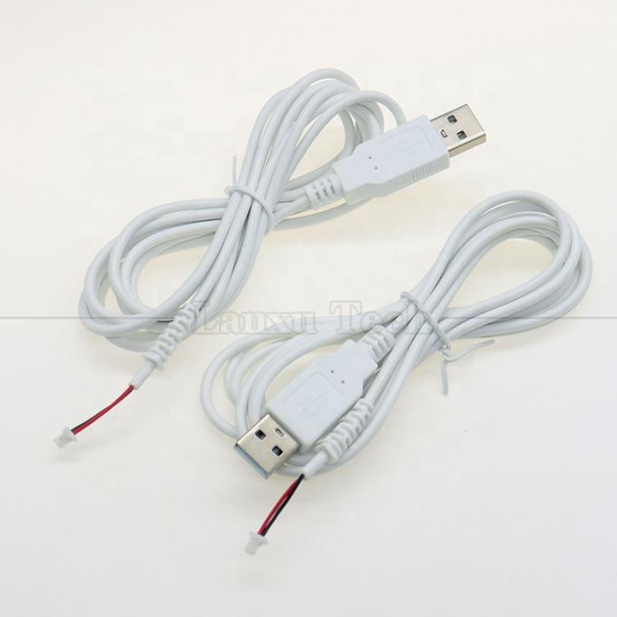 Προσαρμοσμένη συναρμολόγηση USB A αρσενικό σε JST 2pin 1.0mm 2.0mm 1.25mm Pitch SHR MX XH SH VH PH καλώδιο σύνδεσης 1