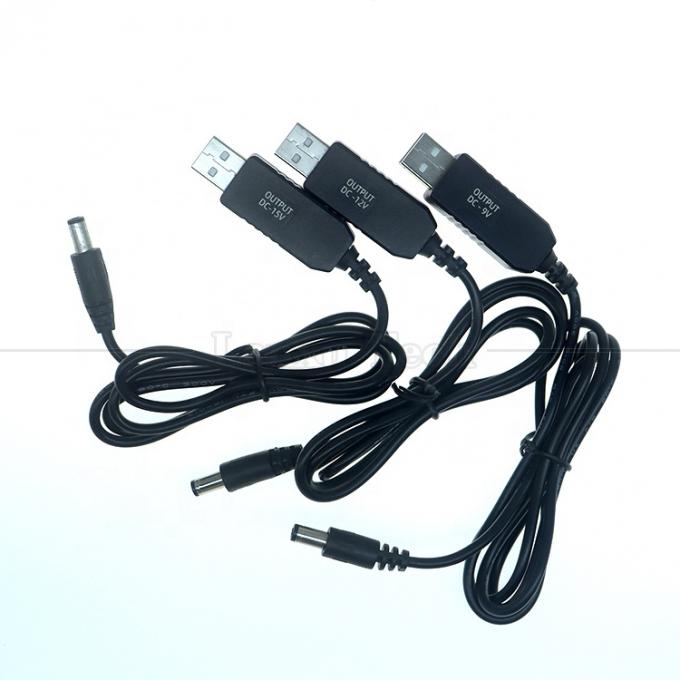Προσαρμοσμένη τάση 15V 12V 10V 9V 4V 3V USB σε DC Micro Type C καλώδιο φορτιστή για Router Καμερα Led Light Walkie Talkie GPS 2