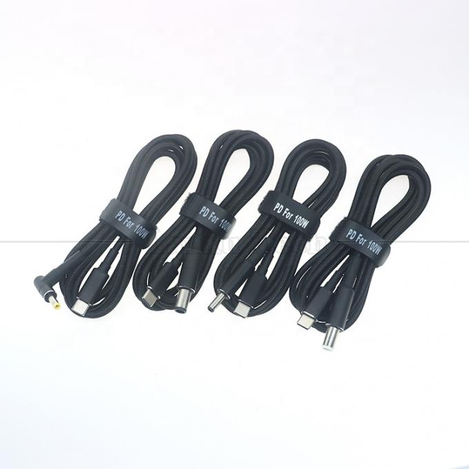 20V 5A 100W Δύο E Mark Chip PD φόρτιση USB τύπου C σε DC φορητό καλώδιο καλωδίου Adapter για HP Asus Lenovo Dell 0