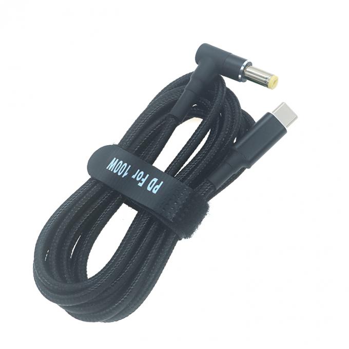 20V 5A 100W Δύο E Mark Chip PD φόρτιση USB τύπου C σε DC φορητό καλώδιο καλωδίου Adapter για HP Asus Lenovo Dell 5