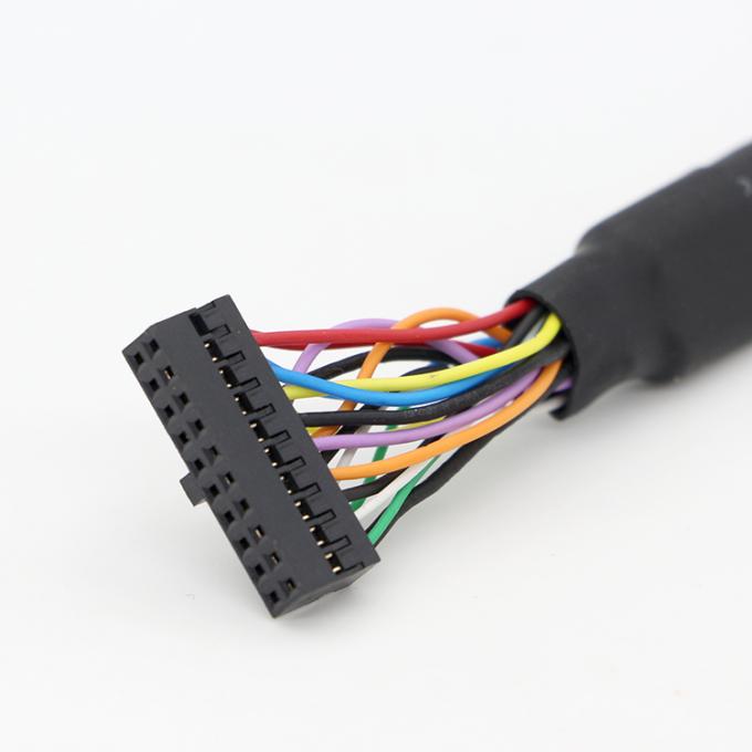 Y Splitter Screw Locking Stud Διπλό USB 3.0 Τύπου A Γυναικείο πίνακα Mount USB καλώδιο με Molex 4