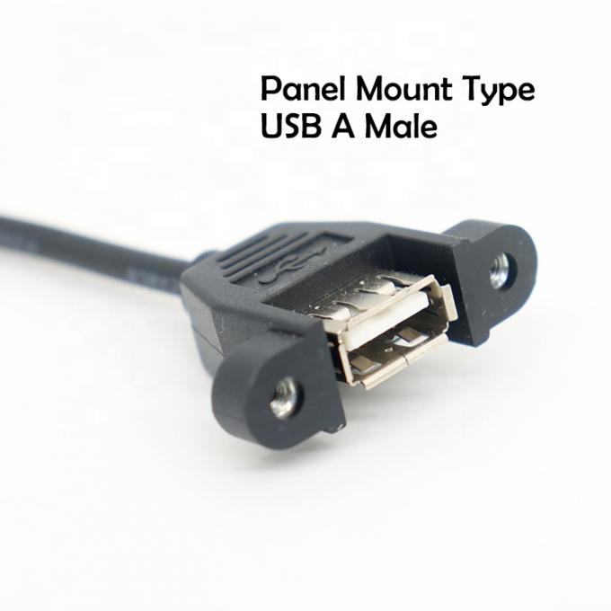 Προσαρμοσμένο πίνακα USB τύπου A θηλυκό για να ανοίξει γυμνό άκρο καλώδια καλώδιο 1