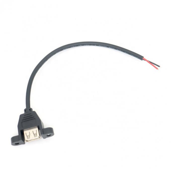 Προσαρμοσμένο πίνακα USB τύπου A θηλυκό για να ανοίξει γυμνό άκρο καλώδια καλώδιο 4