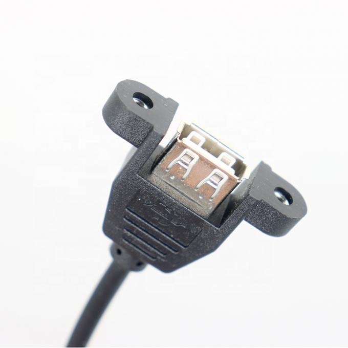 Προσαρμοσμένο πίνακα USB τύπου A θηλυκό για να ανοίξει γυμνό άκρο καλώδια καλώδιο 2