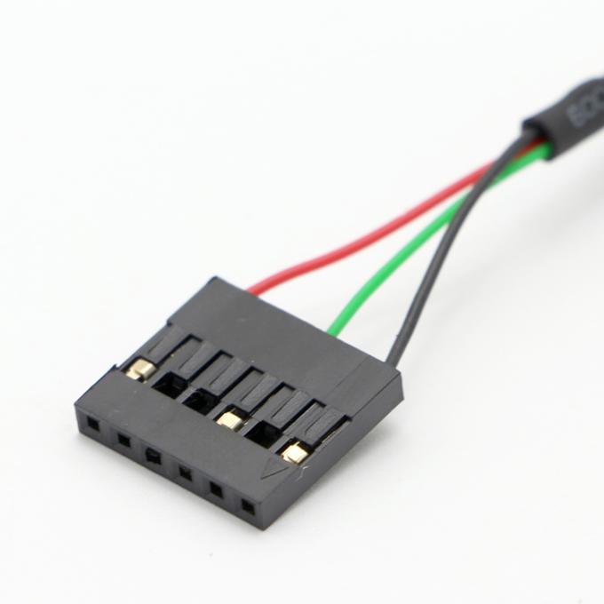 1M 2M 3M Snap στο USB Socket Panel Mount Cable με 6 καλώδια Τερματικό Dupont 4