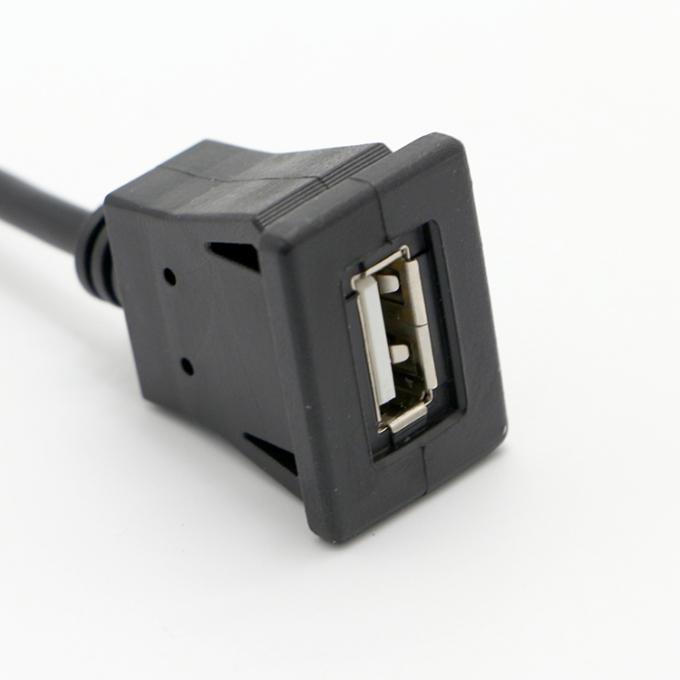 1M 2M 3M Snap στο USB Socket Panel Mount Cable με 6 καλώδια Τερματικό Dupont 3