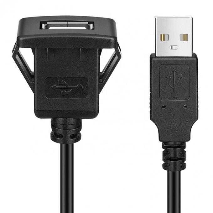 Πίνακα Dashboard Snap Socket αρσενικό προς θηλυκό καλώδιο επέκτασης USB Flush Mount 4