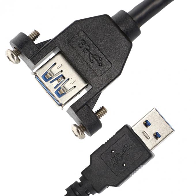 Κλειδώματα βίδας Mini Micro B Type C RJ45 Ethernet αρσενικό προς θηλυκό καλώδιο επέκτασης USB 3