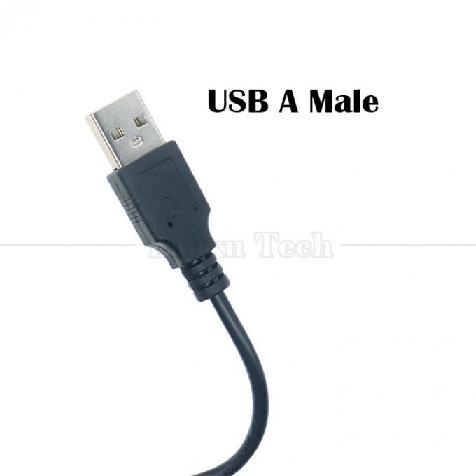 90 μοίρες δεξιά γωνία USB A αρσενικό σε DC 2.5x0.7mm βαρέλι Jack αρσενικό καλώδιο φορτιστή για το δρομολογητή tablet 2