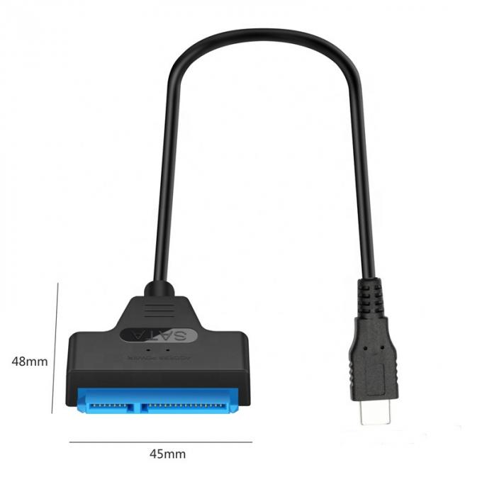 Υψηλής ταχύτητας 5Gbps SDD HDD σκληρό δίσκο 2,5 ιντσών USB τύπου C 3.1 με καλώδιο προσαρμοστή Sata 2