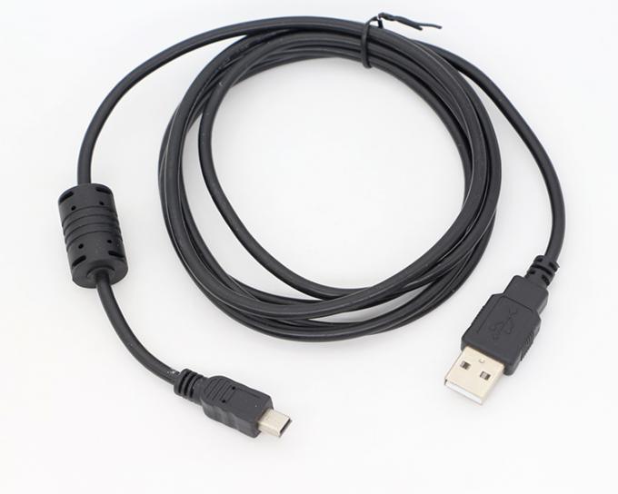 1.5m USB A προς Mini B 5PIN USB 2.0 Δικτυακό καλώδιο φόρτισης δεδομένων OTG με φερρίτη 5