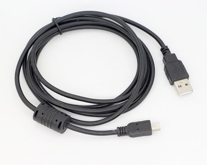 1.5m USB A προς Mini B 5PIN USB 2.0 Δικτυακό καλώδιο φόρτισης δεδομένων OTG με φερρίτη 6