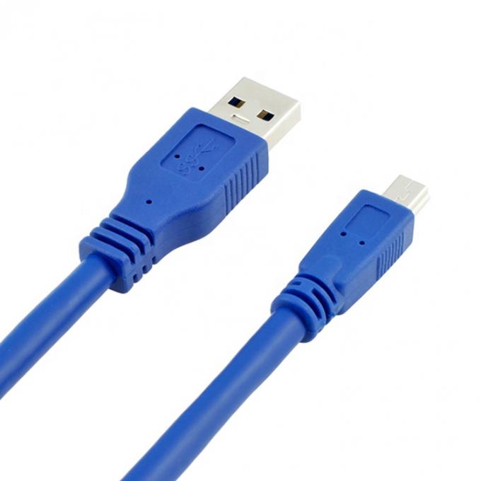 Υψηλής ταχύτητας 5Gbps USB 3.0 τύπου A αρσενικό έως Mini B 10 PIN USB 3.0 καλώδιο επέκτασης 6