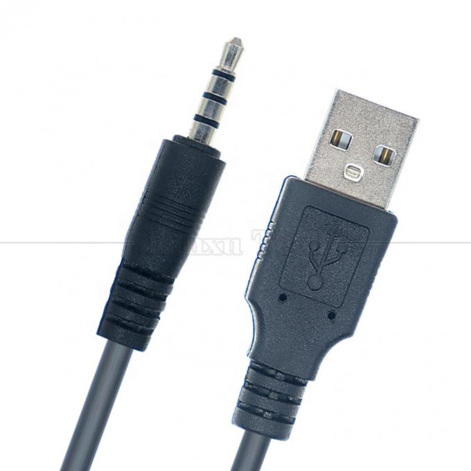 1M USB σε 3,5mm 4 πόλους DC Audio Jack Extension Cable για ηχεία αυτοκινήτου 2