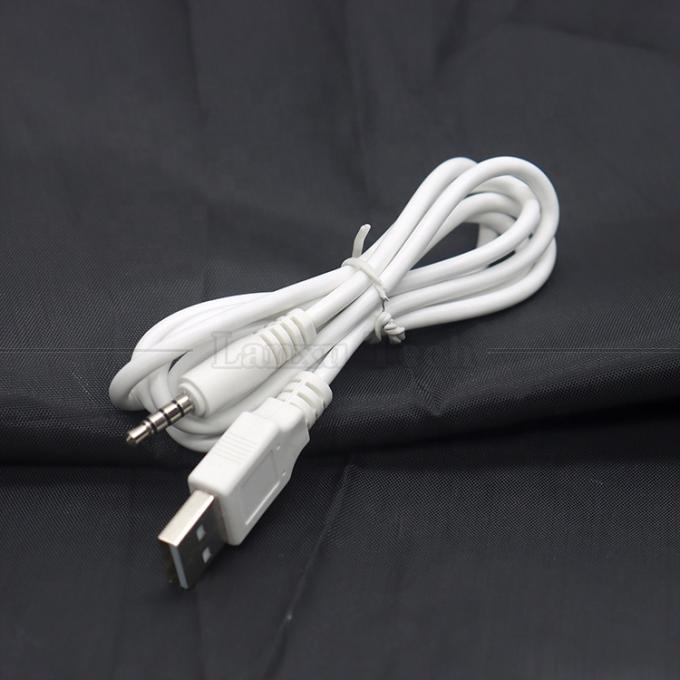 Συγχρονισμός δεδομένων φόρτιση USB A αρσενικό σε Aux 4 πόλους 3.5mm Audio DC Jack Adapter καλώδιο φόρτισης για ακουστικά ομιλητή 0