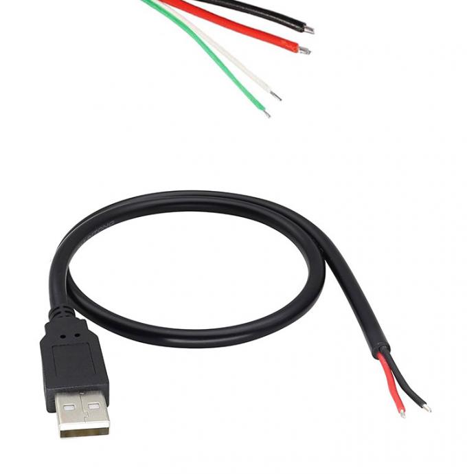 5V USB για να ανοίξετε απογυμνωμένα καλαμποκασμένα γυμνά καλώδια Τελικό καλώδιο φορτιστή ηλεκτρικής ενέργειας Pigtail για λαμπτήρα LED Strip Light 10