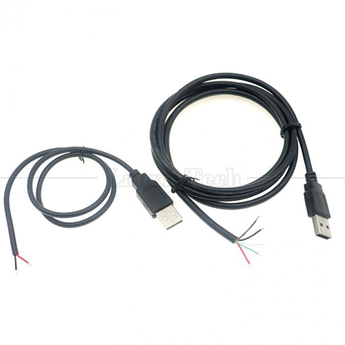 Προσαρμοσμένη κατασκευή USB A από αρσενικό σε απογυμνωμένο γυμνό σύρμα 1