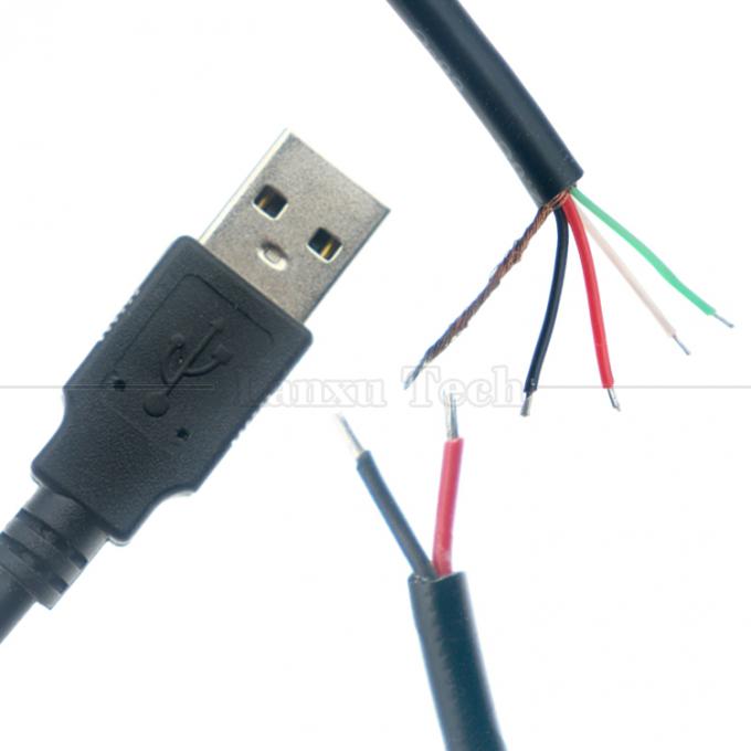 Προσαρμοσμένη κατασκευή USB A από αρσενικό σε απογυμνωμένο γυμνό σύρμα 2