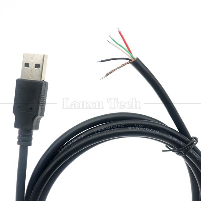 Προσαρμοσμένη κατασκευή USB A από αρσενικό σε απογυμνωμένο γυμνό σύρμα 5
