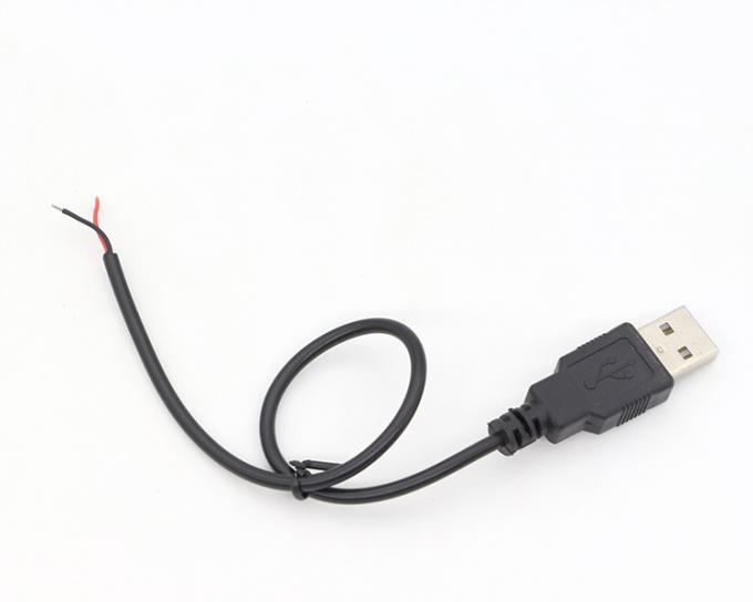 ΕΠΙΧΡΗΜΑΤΙΚΟ USB 2.0 Άντρας για να ανοίξει απογυμνωμένο κονσερβοποιημένο γυμνό 2 Wire End Pigtail καλώδιο ρεύματος 6