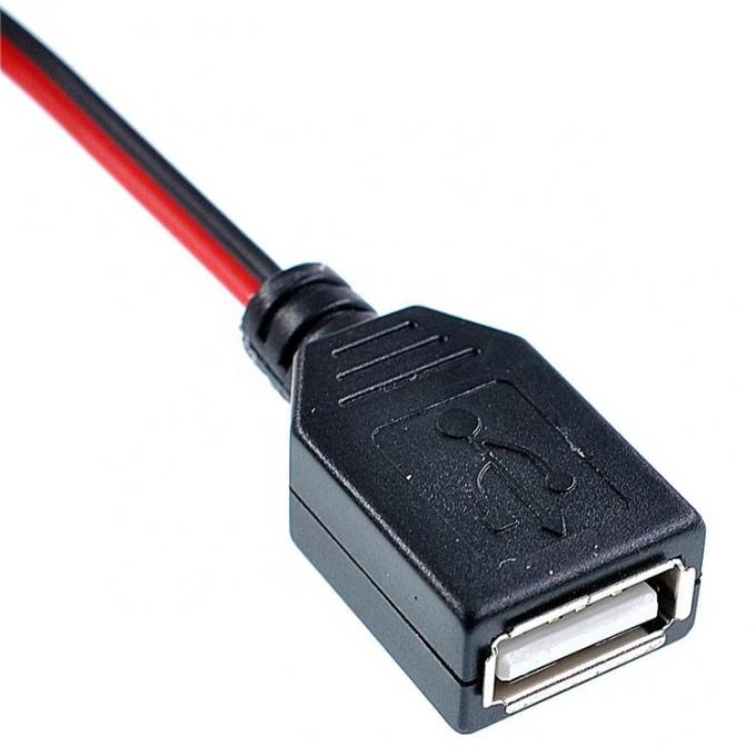 Κροκόδειλος Κραμπς Αλιγάτορα Κλιπ στο USB Ένα θηλυκό καλώδιο προσαρμοστή καλωδίου δοκιμής 2