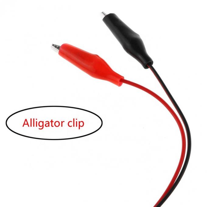 Κροκοδείλιος Κλιπς Αλιγάτορας Κλιπ στο USB A αρσενικό καλώδιο προσαρμοστή καλωδίου δοκιμής για κύκλωμα δοκιμής 3