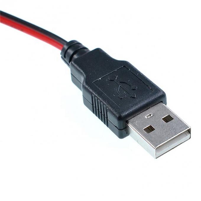 Κροκοδείλιος Κλιπς Αλιγάτορας Κλιπ στο USB A αρσενικό καλώδιο προσαρμοστή καλωδίου δοκιμής για κύκλωμα δοκιμής 2