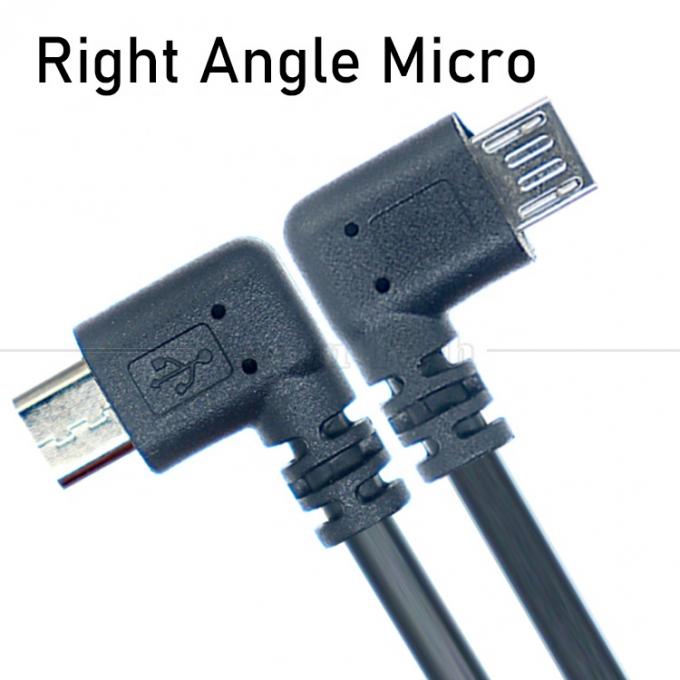 90 μοίρες δεξιά γωνία USB σε Micro B καλώδιο φορτιστή δεδομένων για τηλέφωνο tablet ψηφιακή κάμερα GPS 0