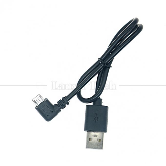 90 μοίρες δεξιά γωνία USB σε Micro B καλώδιο φορτιστή δεδομένων για τηλέφωνο tablet ψηφιακή κάμερα GPS 4
