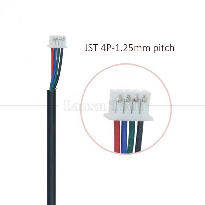 OEM Προσαρμοσμένο Micro USB σε JST 4 Pin 1.25mm Pitch Cable 2