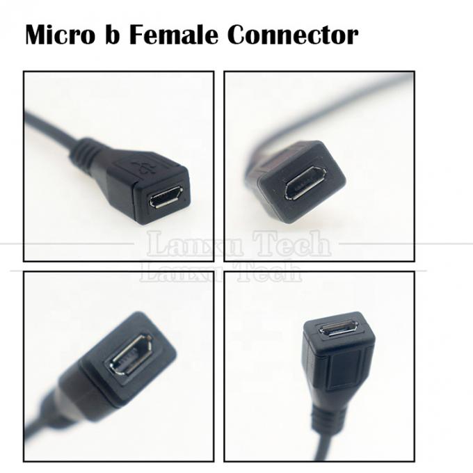 Πλήρωση δεδομένων OEM Micro b 5 PIN USB αρσενικό θηλυκό για να ανοίξει 2 4 πυρήνες γυμνά καλώδια καλώδιο Pigtail 0
