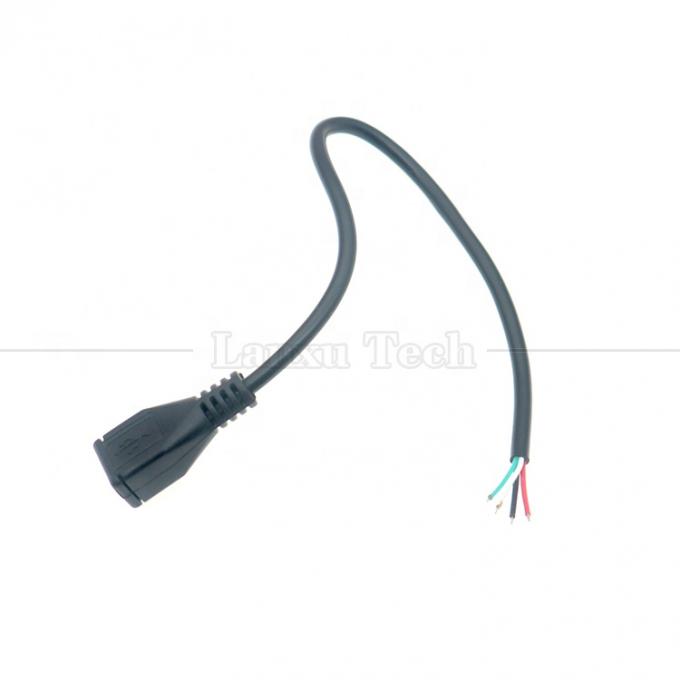 Πλήρωση δεδομένων OEM Micro b 5 PIN USB αρσενικό θηλυκό για να ανοίξει 2 4 πυρήνες γυμνά καλώδια καλώδιο Pigtail 3