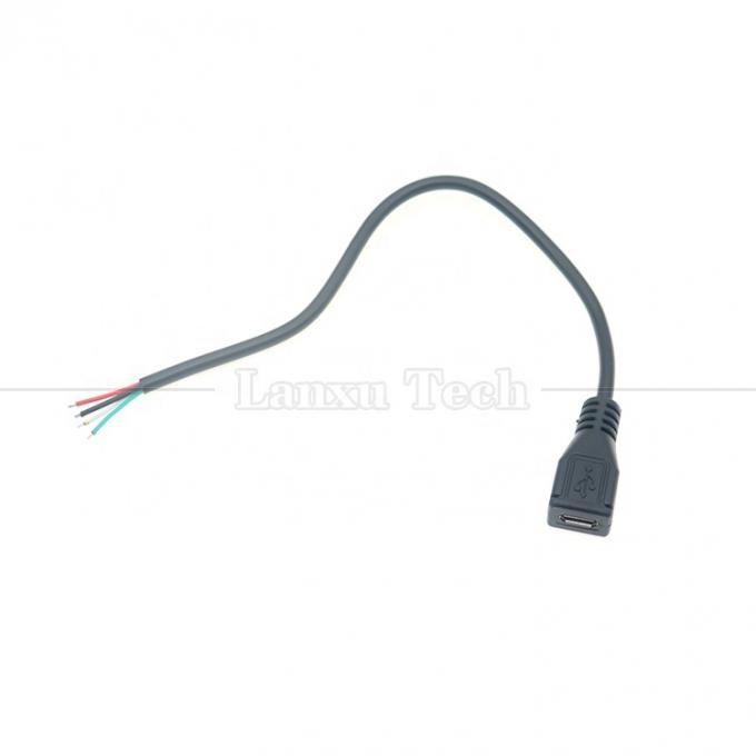Πλήρωση δεδομένων OEM Micro b 5 PIN USB αρσενικό θηλυκό για να ανοίξει 2 4 πυρήνες γυμνά καλώδια καλώδιο Pigtail 5