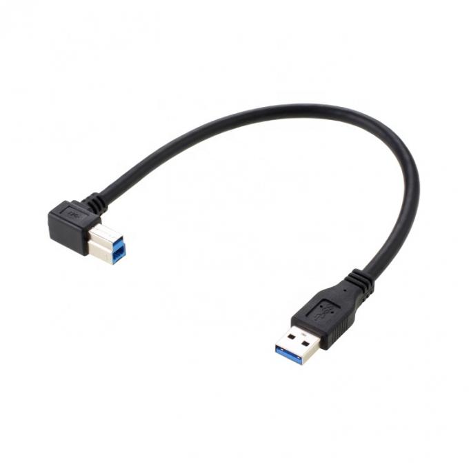 Υψηλής ταχύτητας 5Gbps 90 μοίρες δεξιά γωνία USB 3.0 A αρσενικό προς USB B τύπου καλώδιο για εκτυπωτή Epson HP 1