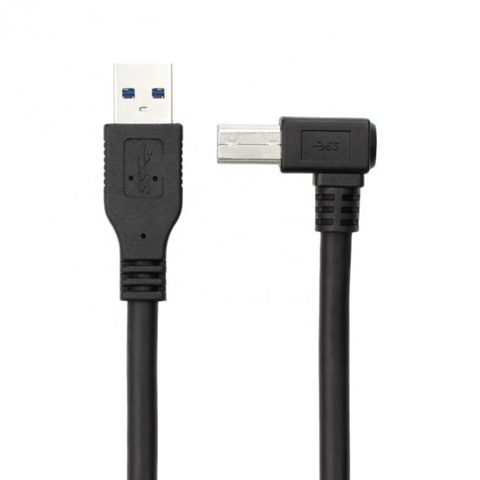 Υψηλής ταχύτητας 5Gbps 90 μοίρες δεξιά γωνία USB 3.0 A αρσενικό προς USB B τύπου καλώδιο για εκτυπωτή Epson HP 4