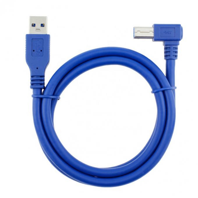 Υψηλής ταχύτητας 5Gbps 90 μοίρες δεξιά γωνία USB 3.0 A αρσενικό σε USB B τύπου καλώδιο εκτυπωτή για Epson HP 1