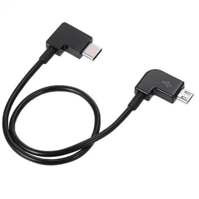 90 μοίρες γωνία Micro B σε τύπου C καλώδιο USB για UAV 5