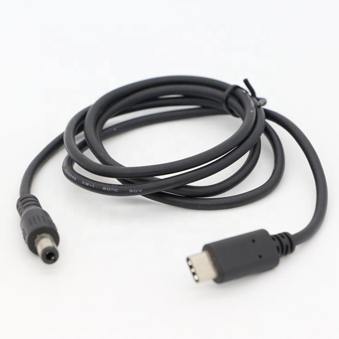 Προσαρμοσμένο USB 3.1 τύπου C αρσενικό σε DC 5.5x2.5mm αρσενικό Jack Power Charger Καλώδιο ρεύματος για φορητό υπολογιστή 1